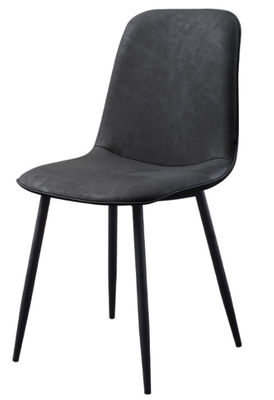 ODM de Eetkamerstoelen van het Metaal Fadeless Zwarte Leer voor Restaurant