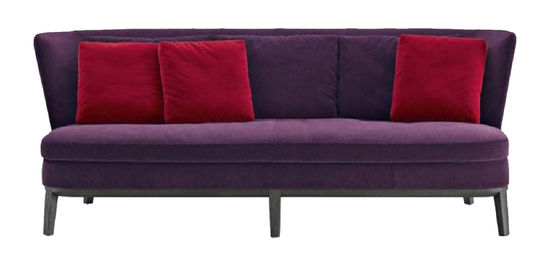 3 Seater-van het de Laag Rode Fluweel van het Vlekbewijs Sectionele de Laagwoonkamer ISO9001