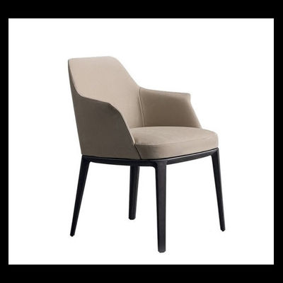 Beige Beklede het Dineren de Stof van de Stoelen Duurzame ISO9001 Room het Dineren Stoelen