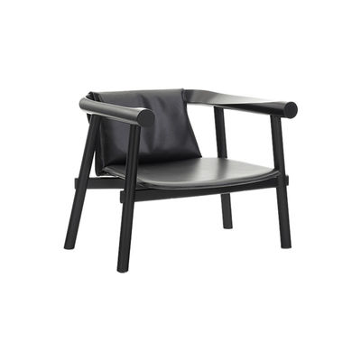 De stevige van het de Leunstoelen Zwarte Leer van de Hotelstijl Moderne Roestvrije Leunstoel
