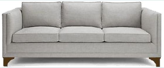 Duurzaam Modieus Grey Living Room Furniture 200*87*80cm Lang Gray Sofa ISO 14001