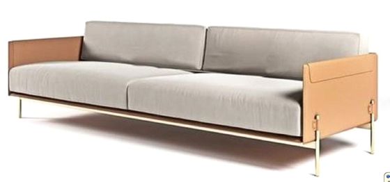Waterdichte Hotelhal Furnitures dubbel Sofa Modern Settee Sofa 1800*900*790mm