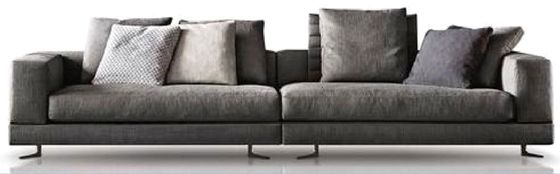 Lange Grey Sectional Sofa Hotel Lobby-Meubilairduurzaamheid en Levensduur