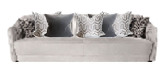 Commerciële Fluweellaag Op z'n gemak Comfortabele 4 Seater Sofa Scratch Proof