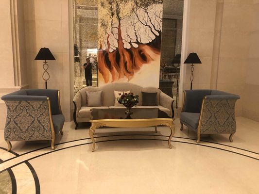 vijfsterren de Douaneeettafel Vastgestelde Wearproof Waterdicht Aangepast Sofa Set van het Hotel Internationale Hotel