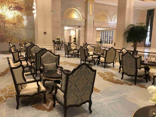 vijfsterren de Douaneeettafel Vastgestelde Wearproof Waterdicht Aangepast Sofa Set van het Hotel Internationale Hotel