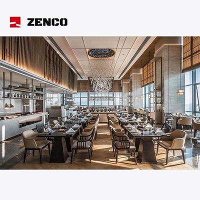 Moderne luxe hotel-restaurantmeubels voor vier personen