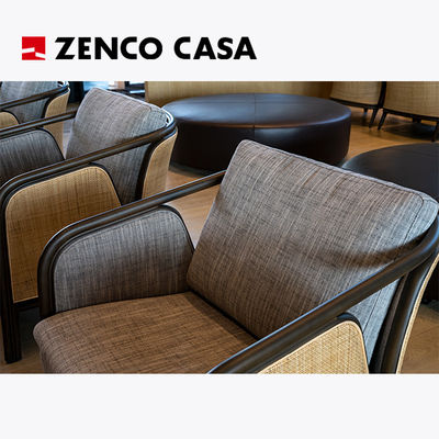 Hotel Vrije tijd Meubelen Vaste Multi Person Sofa Rattan Elements Loungestoel Moderne stijl Koffietafel