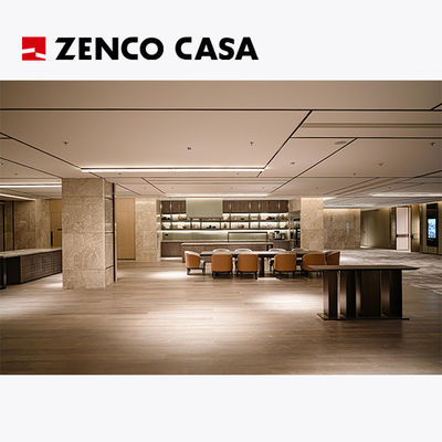 Hotel lounge meubel set met een lange theetafel en 10 stoelen