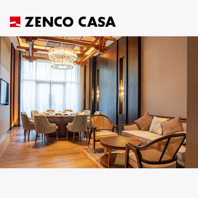 Modern hotel restaurant meubelset met grote ronde tafel en stoelen