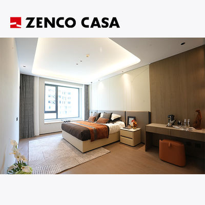 Lichte luxe appartement slaapkamermeubilair met comfortabel kingsize bed