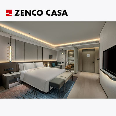 Hotel slaapkamermeubelen Custom sets voor zakenmensen met bedbox 1830*2030*300mm