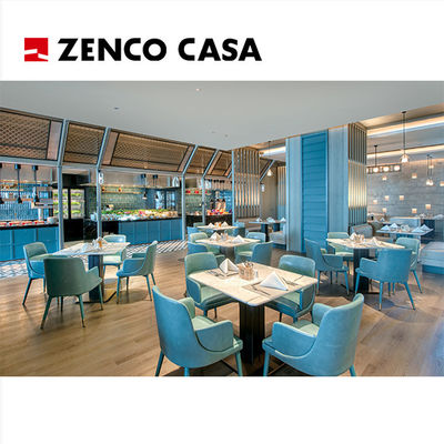 Five-Star Hotel Restaurant Meubel Aanpassingsproject Inclusief Lederen Eetstoelen