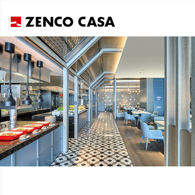 Five-Star Hotel Restaurant Meubel Aanpassingsproject Inclusief Lederen Eetstoelen